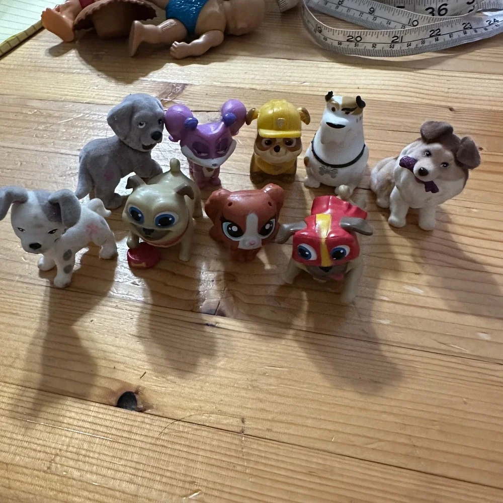 Mixed Lot Puppy Dog Pals PAW Patrol Figurines Cake Toppers 9pc Set